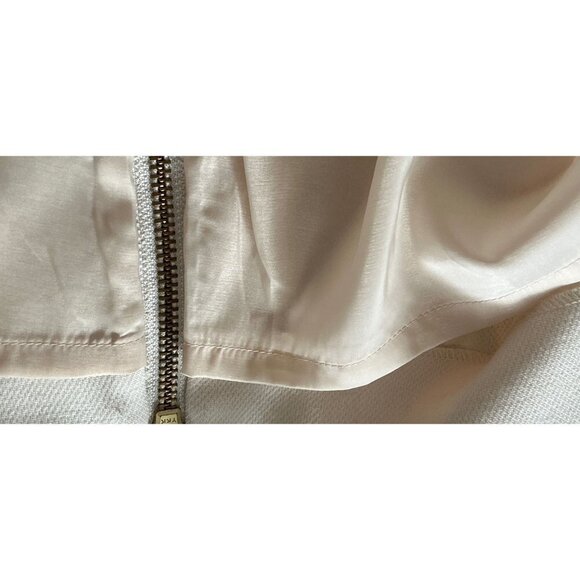 J.CREW White Shift Dress Double Zip Lined Size 6 - Picture 8 of 12